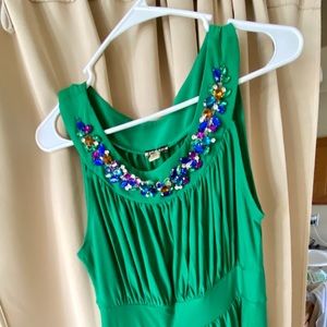 Size Large green HAANI Dress with jewels